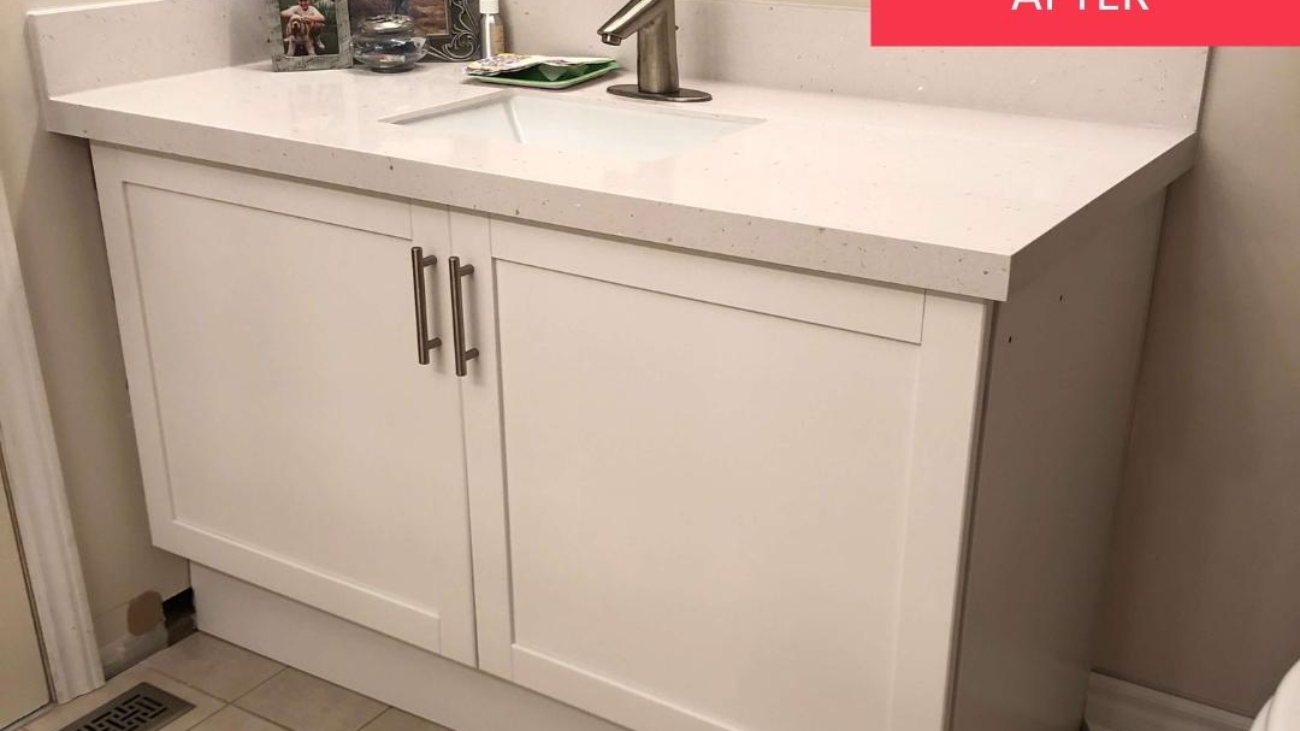 bathroom vanity makeover