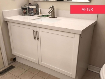 bathroom vanity makeover